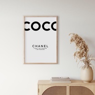 Tranh treo tường | Tranh fashionista - Coco Chanel Print High Fashion Poster Print Set Chanel Print