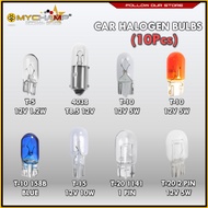 Universal Car Halogen Bulb (10PCS) - T5 / T10 / T15 / T20/ 4038 / 1141 / 1016 / T10 / 1143 / LIGHT