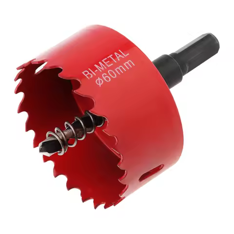 60mm M42 HSS Bi-Metal Hole Saw Drilling Hole Cutter Toosl for Wood Boards / Plastic Drywall / Metal 