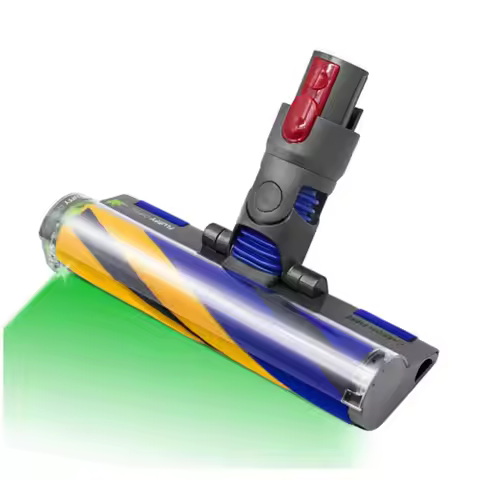 A74G-Illuminating Dust And Debris, For Hard Floors Compatible Soft Roller Cleaner Head For Dyson V15