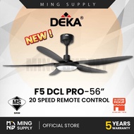 (Sirim) DEKA F5DCL PRO LED Ceiling Fan Remote Control 10+10 Speed Kipas Siling Syiling Cooling 风扇