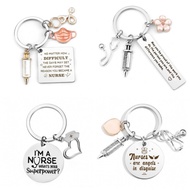 Nurse Keychain Nurse's Day Gift Graduation Souvenir For Hospital Healthcare Colleague Classmate