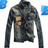 baju jaket lelaki fesyen denim jeans gelap terbaru men jacket popular ss4963pp