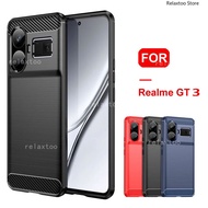 Realme GT3 2023 Casing For Realme GT 3 RealmeGT3 240W GT Neo 5 3 3T 5G Neo3T 4G Carbon Fiber Pattern Soft Silicone Business Phone Case Shockproof Lens Protect Back Cover Casing