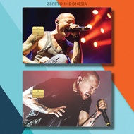STICKER ATM VOKALIS LINKIN PARK LTGNM/LBDEK/ CASING ATM BAND GAMBAR LINKIN PARK / SKIN ATM BCA POPUL