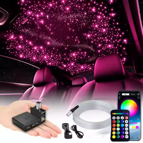 VASTFIRE Split Starlight Headliner Kit, 300‑1200 Strands 0.02in 3.2ft/4.9ft/6.5ft RGBW Fiber Optic S