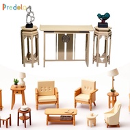 predolo Dollhouse Console Table Decoration Realistic Foyer Table Mini Furniture Set