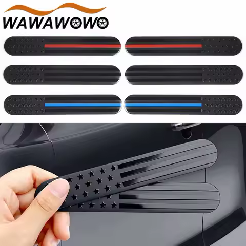 1Pair USA American Flag Auto Fender Badges, 3D Metal Adhesive Sports Truck Car Badges for Emblem Sti