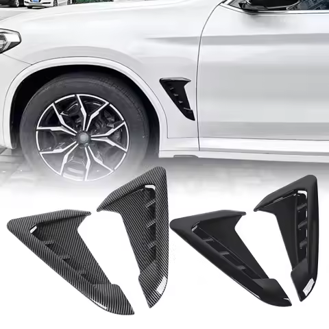 1 Pair Car Side Vent Trim Left Right Car Mudguard Side Air Vent Cover Sticker Decor for BMW X3 G01 X