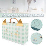 Cat Advent Calendar Suitcase Christmas Holiday Calendar Kids Gift For Cat Lovers