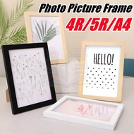 Wooden Picture Frame Wall Decor Photo Frame Home Decor Picture Holder With Stand Picture Frame