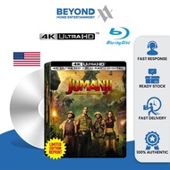 Jumanji Welcome to the Jungle Steelbook [4K Ultra HD + Bluray]  Blu Ray Disc High Definition