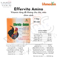 Effervita Amino supplements vitamins, nutrients, minerals, Lysine for dogs, cats, and pet birds Lysi