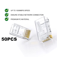 UGREEN RJ45 Connector Cat 6 RJ45 Plug Ends Ethernet Cable Crimp Network LAN Connector Crystal Laptop