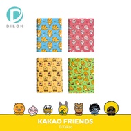 KAKAO FRIENDS Ringbound Notebook Wirebound A5 Size Cute Cartoon Pattern 50 Sheets (100 Pages) With L