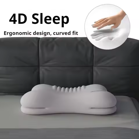 Ergonomic Memory Foam Pillow for All Sleep Positions, Multi-Zone Support, Zero Pressure, Deep Sleep,