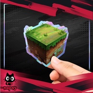 Minecraft Blocks Game Hologram Stickers