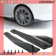 COCOFRUIT Car Bumper Spoiler Rear Lip, Carbon fibre Spoiler Splitter Car Side Skirt Bumper Bars, Automobile Accessories Diffuser Extensions ABS Car Corner Bumper Guards Car