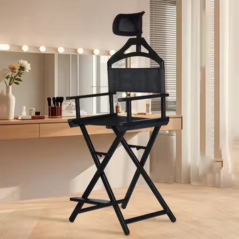 Folding Beach Chair Portable Film Crew Makeup Chairs Outdoors Comfortable Director's Chair Minimalis