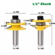 Bộ mũi dao phay gỗ ghép mộng cửa bếp cốt 12ly7 - Mũi soi gỗ - ROUTER BITS