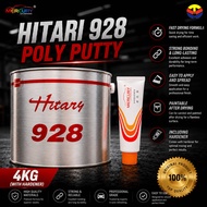 Hitari 928 Poly Putty with Hardener Car Body Filler Dent Repair Polyester Putty