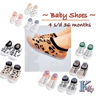 . [M37] Imported Baby Shoes 4 - 36 months Rubber sole Skidder prewalker baby sock shoes