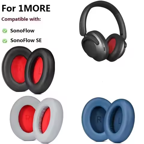 Replacement Ear Pads For 1MORE SonoFlow Pro SE Headphone Accessories Ear Cushion Memory Foam Ear Cup