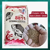 [20KG] [8811] MAKANAN IKAN PERMULAAN 2MM | STARTER FISH PALLET | TALAPIA, KELI, KELAH