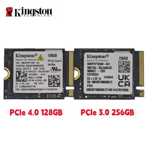 Kingston OM3 128GB PCIe 4.0 & OM3 256GB PCIe 3.0 Gaming M.2 2230 NVMe Internal SSD - Stream Deck, La