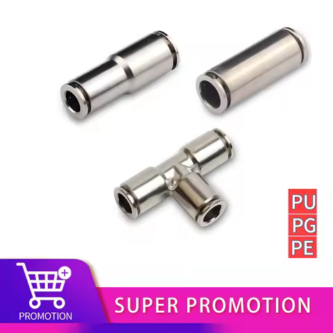 PU PG PE Brass Metal Pneumatic Quick Coupling 4 6 8 10 12mm Apply Air Compressor Hose High Pressure 