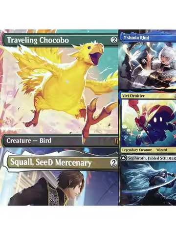 FIN FCA PSS5 HOLO14-001 magical cards Summon Bahamut Tcg proxy Sephirot Fabled SOLDIER Vivi Ornitier