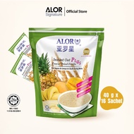Alor Instant Oat Plus Freeze Dried Fruits Mango Pineapple Banana (40g x 16 Sachets)
