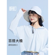 Hamachi 2022 Spring New Style Drawstring Bow Basin Hat Ladies Double-Sided Bucket Hat Summer Sunshad