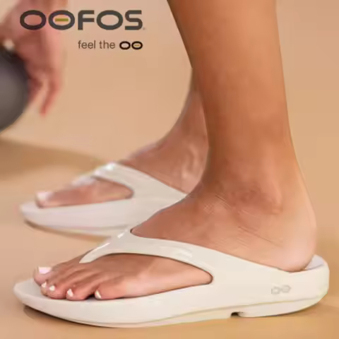 OOFOS Sandals - Lightweight Recovery Shoes Slippers Men Women Soft Bottom Indoor Home Slides Sandals