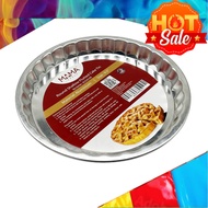 PLUS Loyang Bulat, Tray Bulan, Aluminium Round  Shape Fluted  Cake Tin 9.5inch