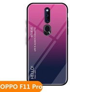 Zeallion Ốp Lưng Kính Cường Lực Gradient Cho "OPPO F11 Pro" Ốp Bảo Vệ Điện Thoại
