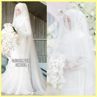 veil nikah,veil pengantin,veil plain,veil nikah plain,veil pengantin panjang,veil nikah labuh,veil p
