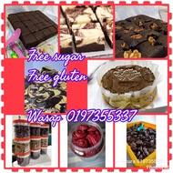 atkins keto brownies, keto marble cake,low carb / free sugar, gluten free , diabetic friendly