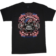 Mens Graphic Tees American Biker Skull T-Shirt Mens Clothing Apparel