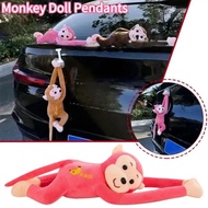 1Pc Car Accessories Car Mounted Monkey Ornament Creative Pendant Monkey Gibbon Monkey Doll Pendant C