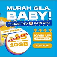YES Sim Card Kasi Up Prepaid 4G LTE 15 (Free 10GB/30 Days Validity)