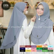 Khimar livia 2-layer/khimar oval/2-layer Hijab