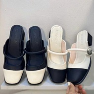 Women's Doll Shoes - Luxurious and Elegant 5cm Matte Leather Square Heels - A437