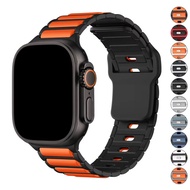 Silicone Strap For A-pple Watch Band 46mm 40mm 44mm 49mm 45mm 41mm 38mm 42mm 44mm Bracelet iWatch Se