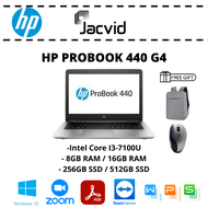 Hp Probook 440 G4 Laptop (Intel I3-7th Gen / 8GB Ram / 16GB Ram / 256GB SSD / 512GB SSD) #Used #Refurbish #Laptop #Notebook #Business Laptop