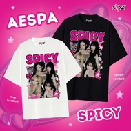 New Ready] kaos Aespa'Spicy' album ver-Retro series-poster spicy my world-Karina Winter ning-ning Gi