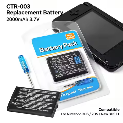 2000mAh 3.7V CTR-003 For Nintendo 3DS NEW 2DS LL Rechargeable Battery CTR-003 For Nintendo 3DS N3DS 