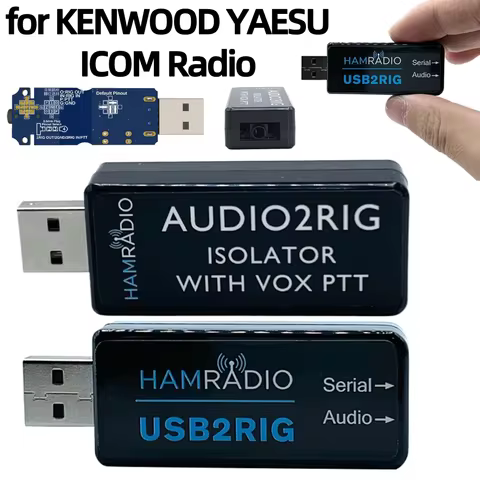USB2RIG Radio USB Sound Card Connector TTL/232 Level USB Sound Adapter USB Sound Card Connector Adap