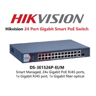 Hikvision DS-3E1526P-EI/M Hikvision 24 Port Gigabit Smart PoE Switch - 24 Ports Hikvision POE Switch