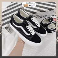 Vans Vault Old Skool Sneakers In Black With White Stripe For Men And Women Classic Younger Basic Full Box Bill || Van- Vault